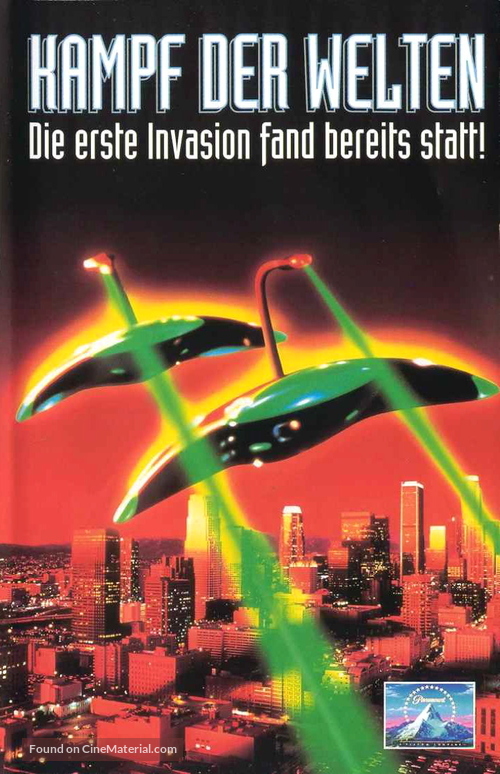 The War of the Worlds - German Movie Cover