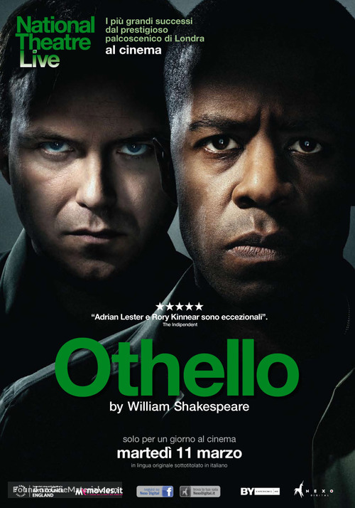 National Theatre Live: Othello - Italian Movie Poster