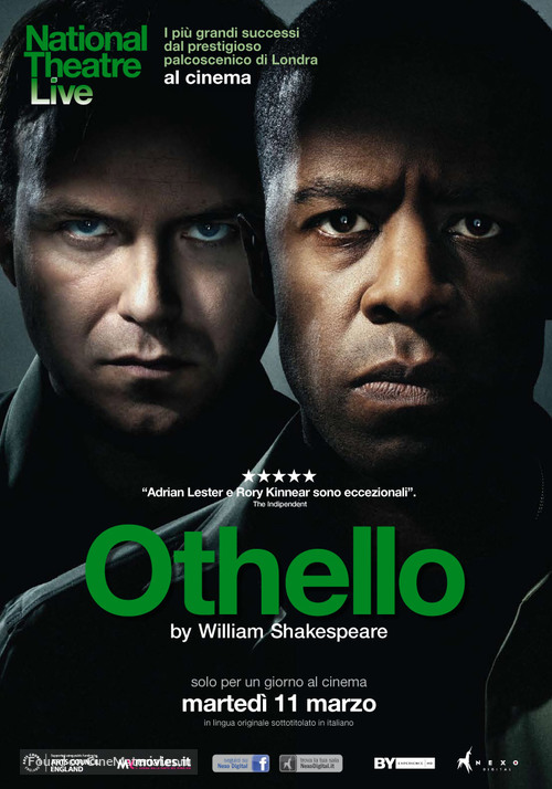 National Theatre Live: Othello - Italian Movie Poster