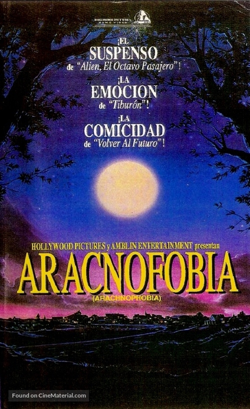 Arachnophobia - Argentinian VHS movie cover