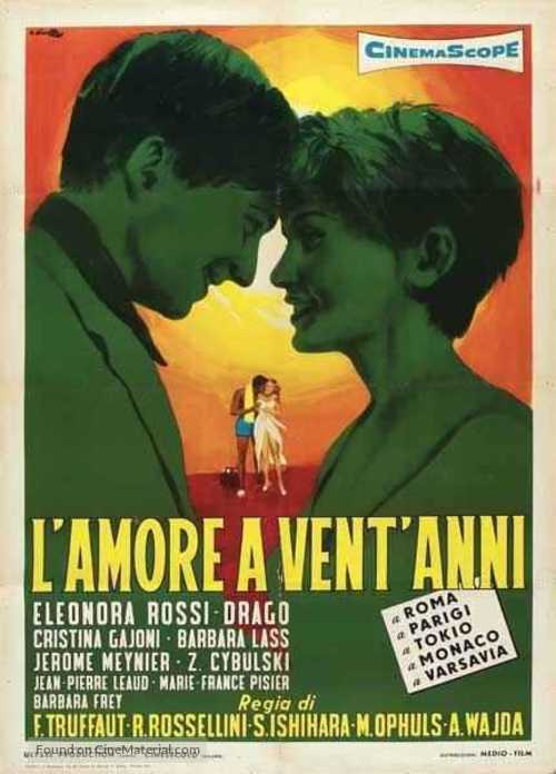 L&#039;amour &agrave; vingt ans - Italian Movie Poster