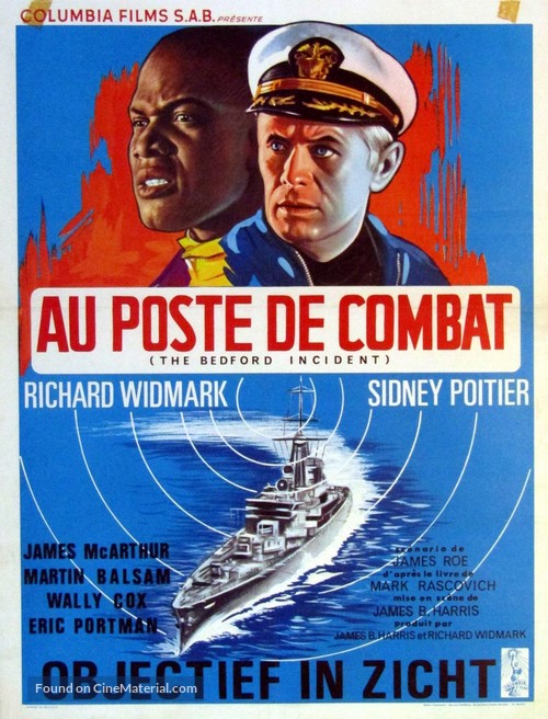 The Bedford Incident - Belgian Movie Poster