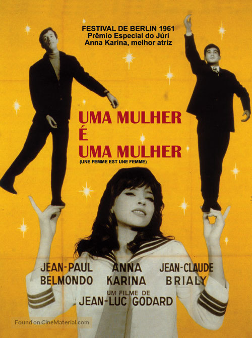 Une femme est une femme - Brazilian Theatrical movie poster