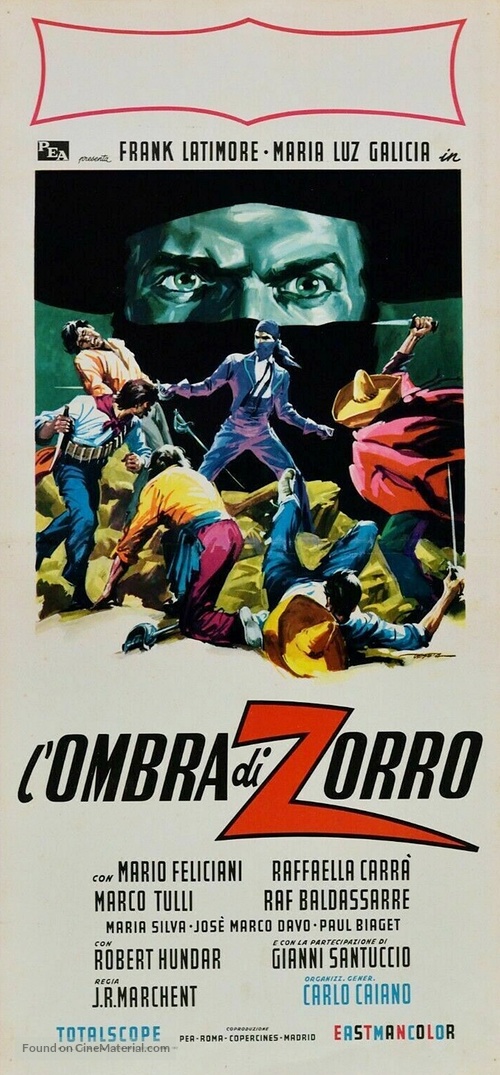 L&#039;ombra di Zorro - Italian Movie Poster