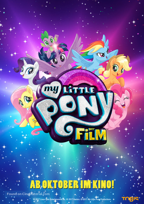 My Little Pony : The Movie - German Movie Poster