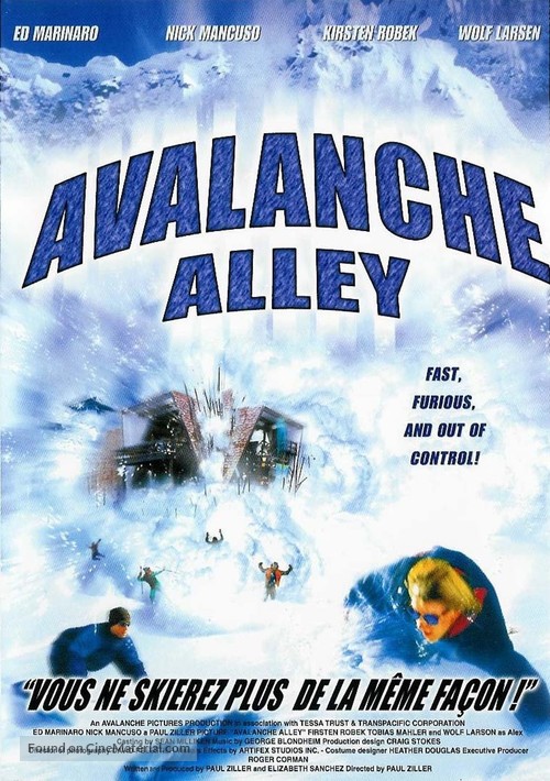 Avalanche Alley - French DVD movie cover