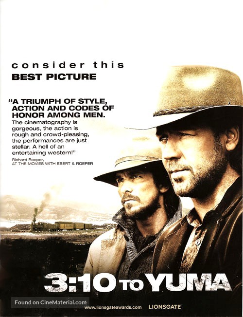 3:10 to Yuma - For your consideration movie poster