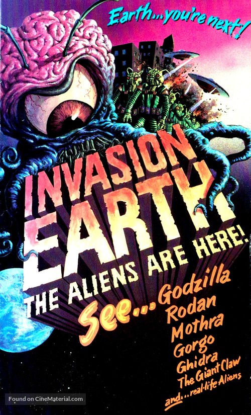 Invasion Earth: The Aliens Are Here - VHS movie cover