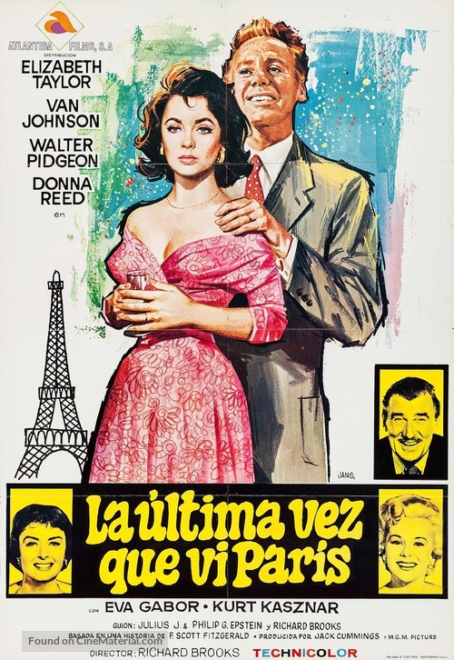 The Last Time I Saw Paris - Spanish Movie Poster