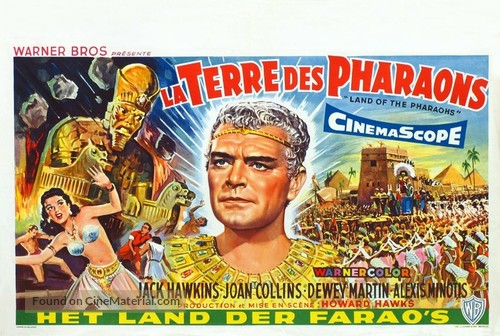 Land of the Pharaohs - Belgian Movie Poster