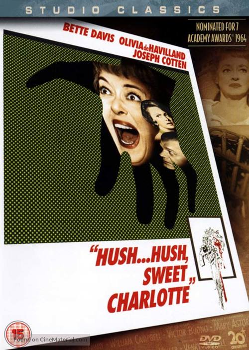 Hush... Hush, Sweet Charlotte - British DVD movie cover