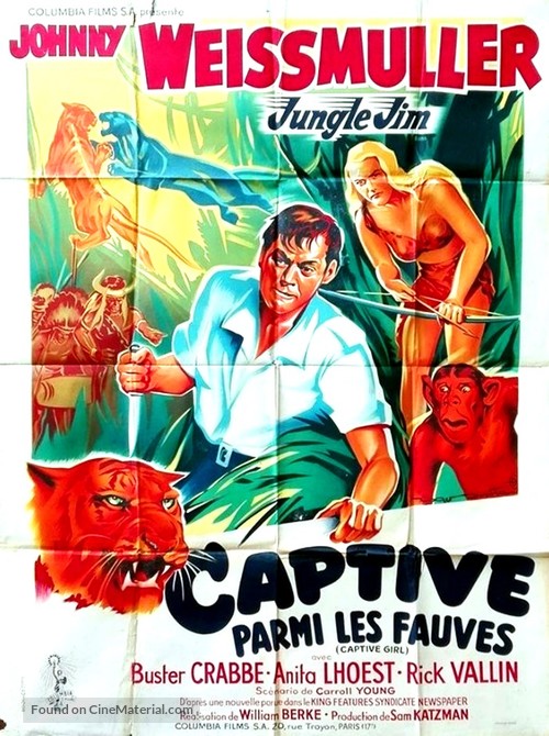 Captive Girl - French Movie Poster