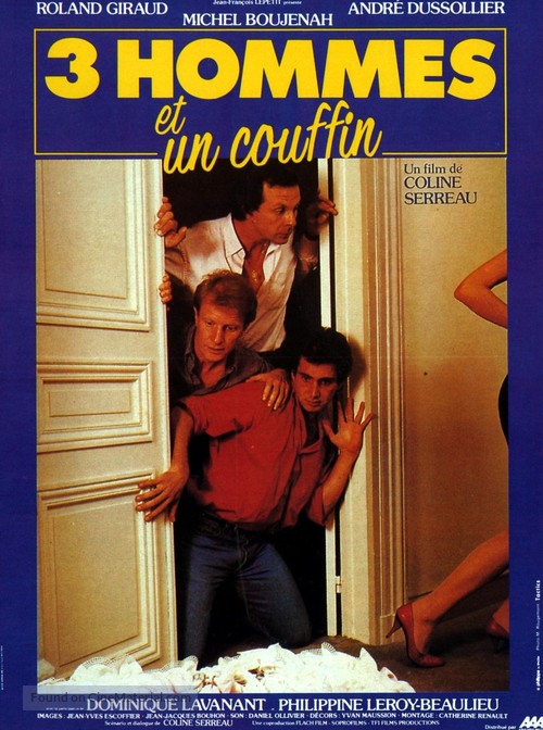 3 hommes et un couffin - French Movie Poster