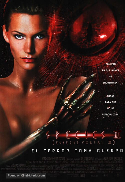 Species II - Spanish Movie Poster