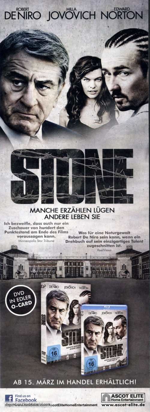 Stone - German Movie Poster