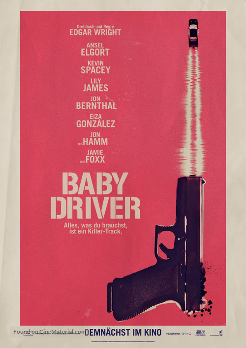 Baby Driver - German Movie Poster
