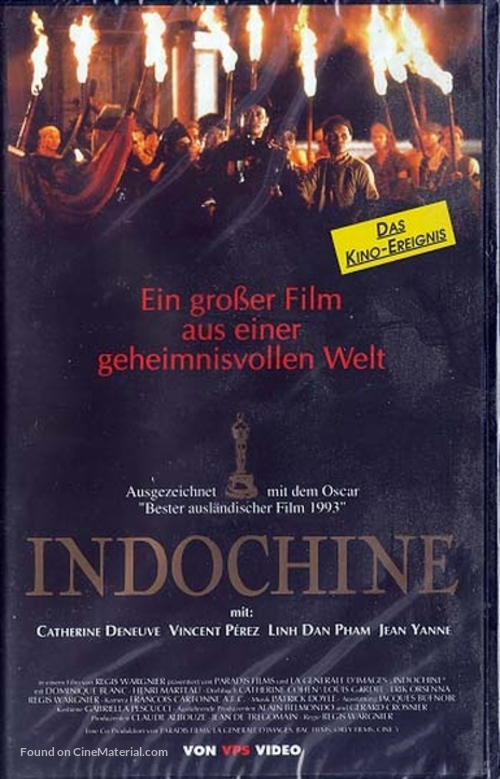 Indochine - German VHS movie cover