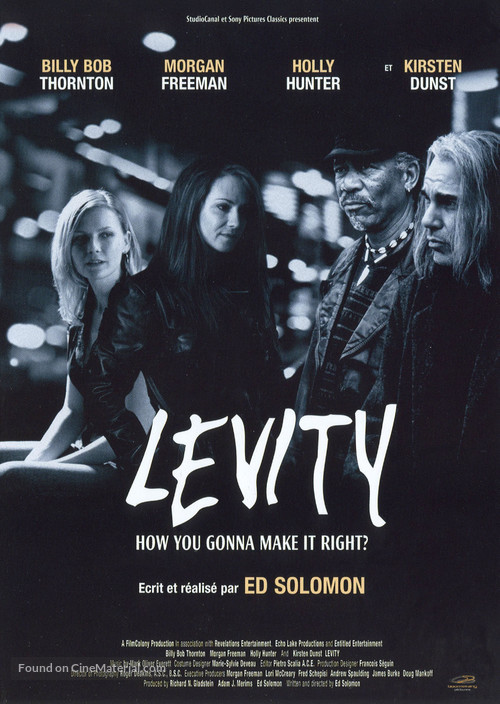 Levity - French DVD movie cover