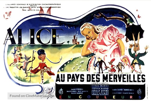 Alice in Wonderland - French Movie Poster