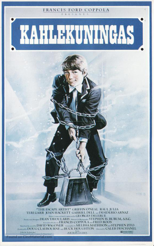 The Escape Artist - Finnish VHS movie cover