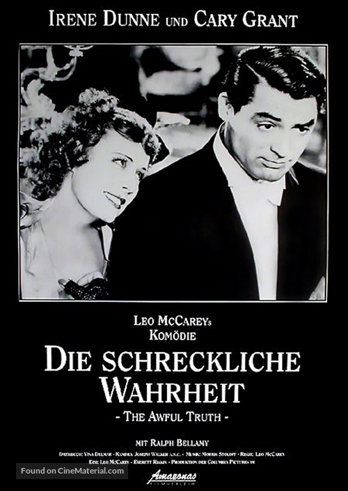 The Awful Truth - German Movie Poster