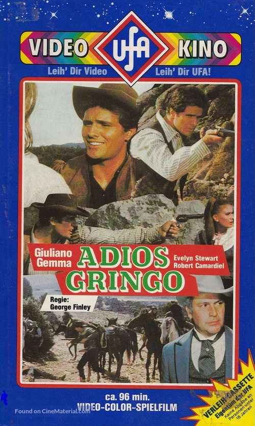 Adi&oacute;s gringo - German VHS movie cover