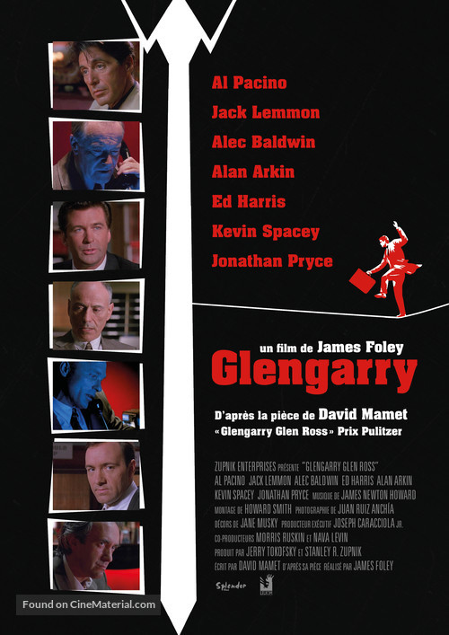 Glengarry Glen Ross - French Re-release movie poster
