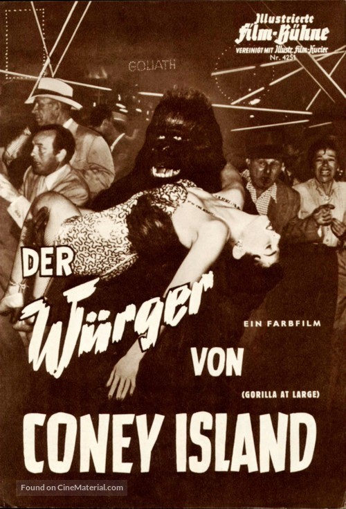 Gorilla at Large - German poster