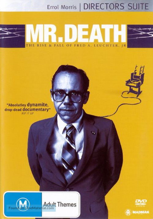 Mr. Death: The Rise and Fall of Fred A. Leuchter, Jr. - Australian Movie Cover