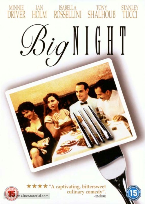 Big Night - British DVD movie cover