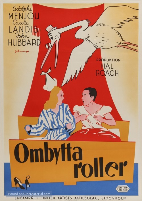 Turnabout - Swedish Movie Poster