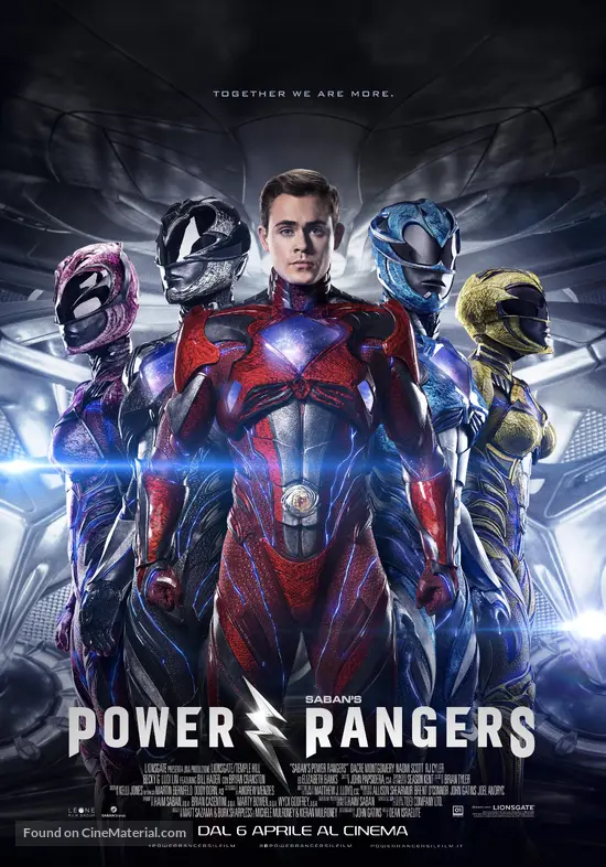 Power Rangers - Italian Movie Poster