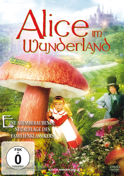 Alice in Wonderland - German DVD movie cover