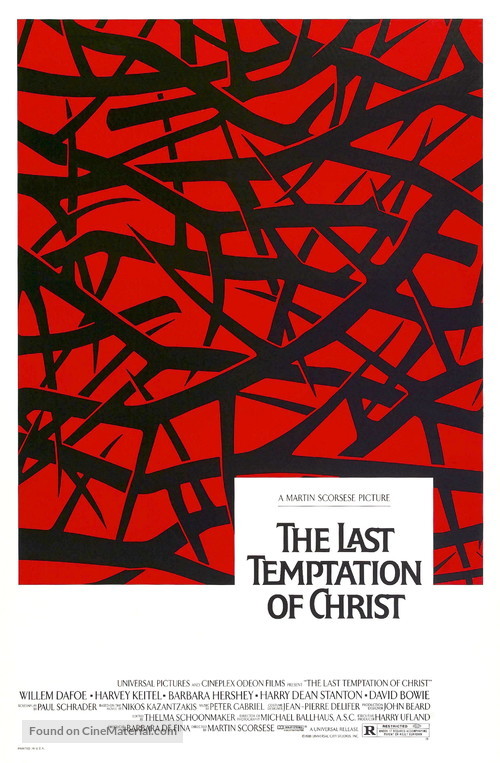 The Last Temptation of Christ - Movie Poster