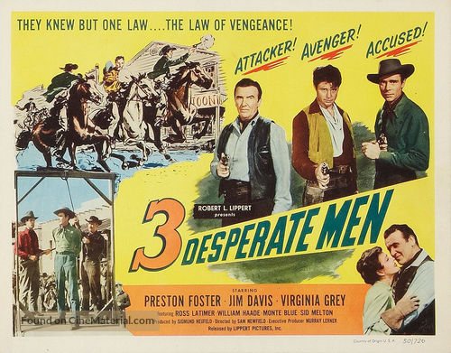 Three Desperate Men - Movie Poster