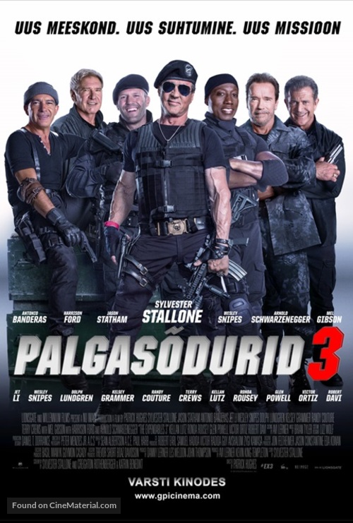 The Expendables 3 - Estonian Movie Poster