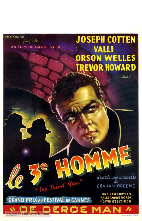 The Third Man - Belgian Movie Poster