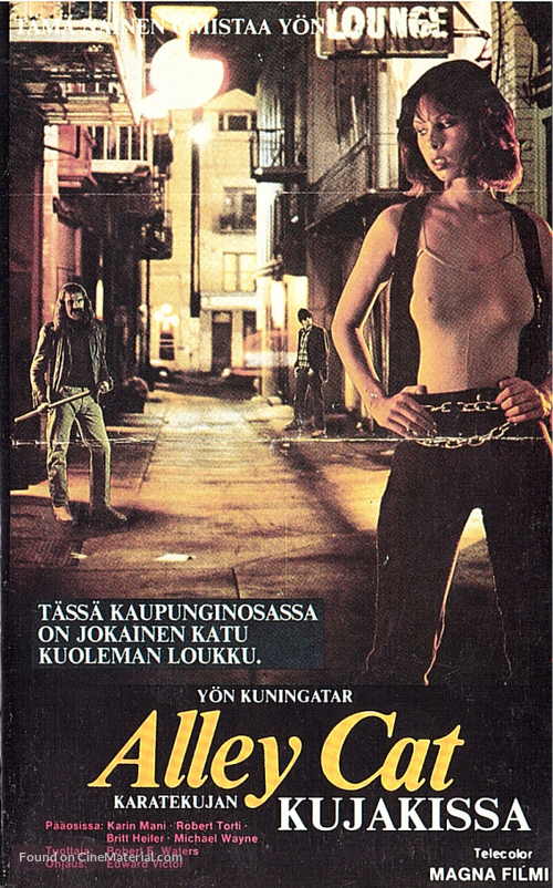 Alley Cat - Finnish VHS movie cover