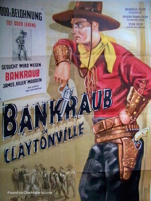 A Tenderfoot Goes West - German Movie Poster