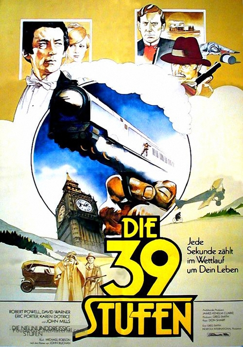 The Thirty Nine Steps - Austrian Movie Poster