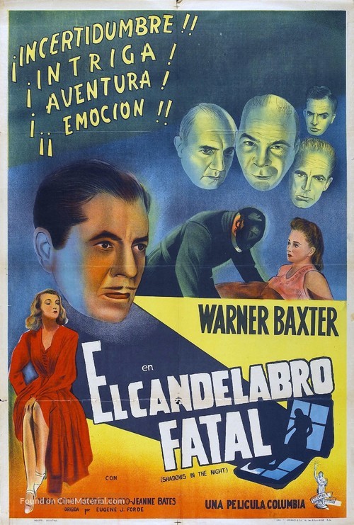 Shadows in the Night - Argentinian Movie Poster