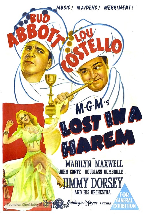 Lost in a Harem - Australian Movie Poster