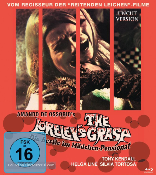 Las garras de Lorelei - German Blu-Ray movie cover