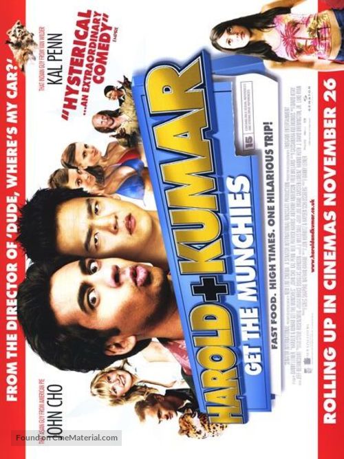 Harold &amp; Kumar Go to White Castle - British Movie Poster