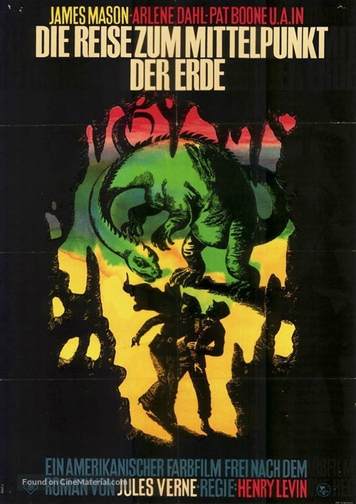 Journey to the Center of the Earth - German Movie Poster