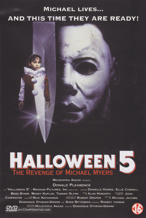 Halloween 5: The Revenge of Michael Myers - Dutch DVD movie cover