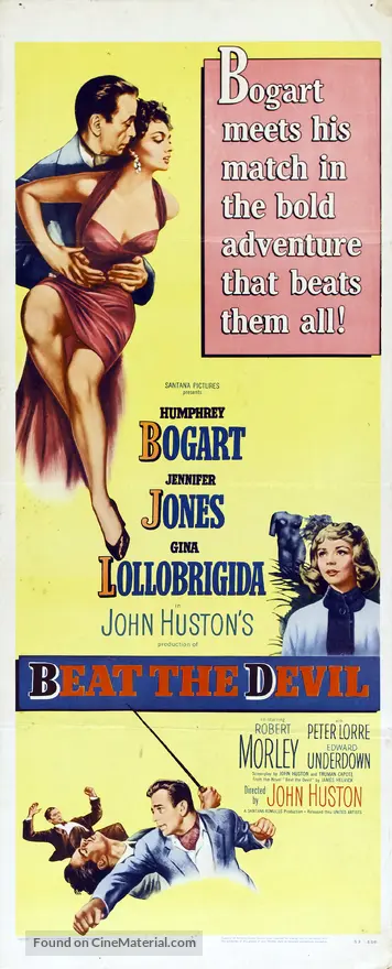 Beat The Devil 1953 Movie Poster Beat the devil 1953 movie poster