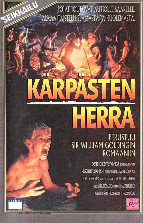 Lord of the Flies - Finnish VHS movie cover