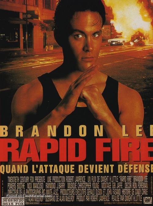Rapid Fire - French Movie Poster