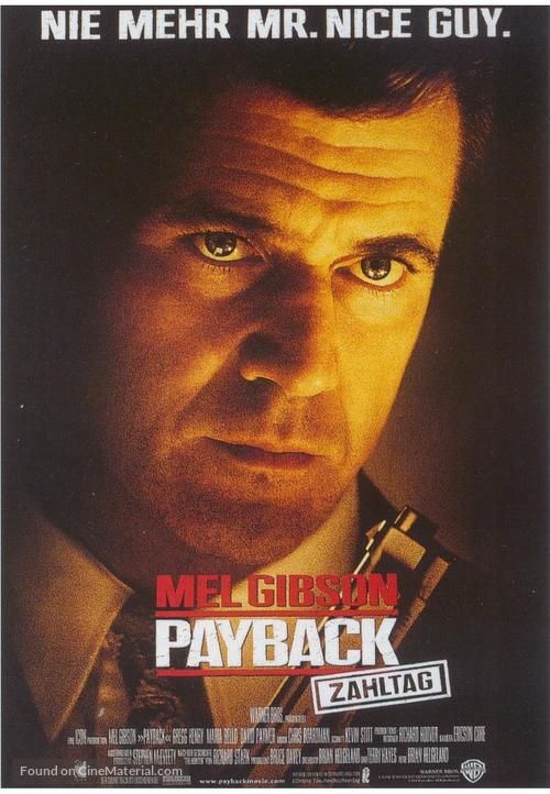 Payback - German Movie Poster